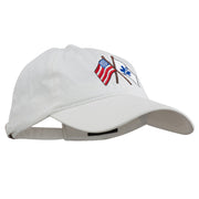 Flags Star of Life Embroidered Washed Cap