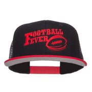 Football Fever Embroidered Mesh Snapback Cap