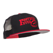 Football Fever Embroidered Mesh Snapback Cap