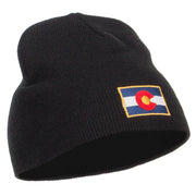 Colorado Flag Embroidered Short Beanie