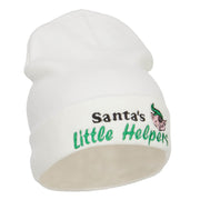 Santa's Little Helpers Embroidered Long Beanie