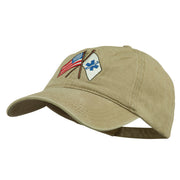 Flags Star of Life Embroidered Washed Cap