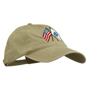 Flags Star of Life Embroidered Washed Cap