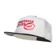 Football Fever Embroidered Mesh Snapback Cap