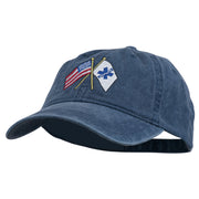 Flags Star of Life Embroidered Washed Cap