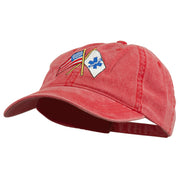 Flags Star of Life Embroidered Washed Cap