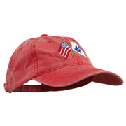 Flags Star of Life Embroidered Washed Cap