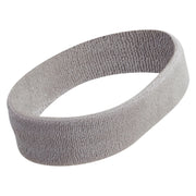 Garden Embroidered Head Band (Terry) - Lt-Grey OSFM