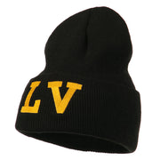 Las Vegas LV Embroidered Long Beanie