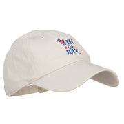 Uncle Sam 4th of July Embroidered Unstructured Cap