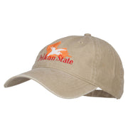 Louisiana Pelican State Embroidered Washed Cap