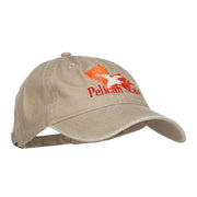 Louisiana Pelican State Embroidered Washed Cap