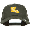 Louisiana Football State Map Embroidered Unstructured Cap