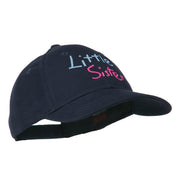 Youth Little Sister Embroidered Cotton Cap