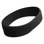 Garden Embroidered Head Band (Terry) - Black OSFM