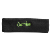 Garden Embroidered Head Band (Terry) - Black OSFM