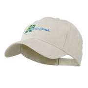 USA State Louisiana Southern Magnolia Embroidery Cap