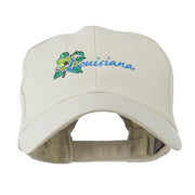 USA State Louisiana Southern Magnolia Embroidery Cap