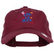 Uncle Sam 4th of July Embroidered Unstructured Cap