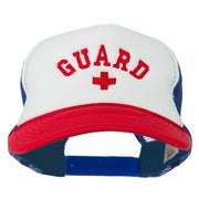 Life Guard Cross Embroidered Foam Mesh Back Cap