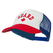 Life Guard Cross Embroidered Foam Mesh Back Cap