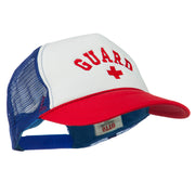 Life Guard Cross Embroidered Foam Mesh Back Cap