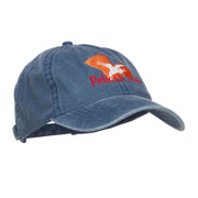 Louisiana Pelican State Embroidered Washed Cap