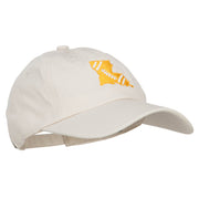 Louisiana Football State Map Embroidered Unstructured Cap