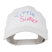 Youth Little Sister Embroidered Cotton Cap