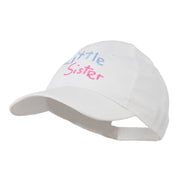 Youth Little Sister Embroidered Cotton Cap