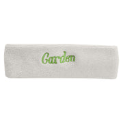 Garden Embroidered Head Band (Terry) - White OSFM