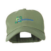 USA State Louisiana Southern Magnolia Embroidery Cap