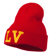 Las Vegas LV Embroidered Long Beanie