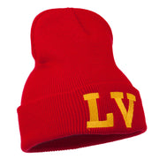 Las Vegas LV Embroidered Long Beanie