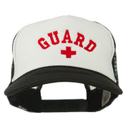 Life Guard Cross Embroidered Foam Mesh Back Cap