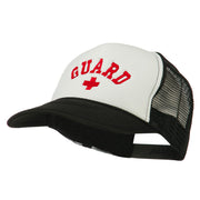 Life Guard Cross Embroidered Foam Mesh Back Cap