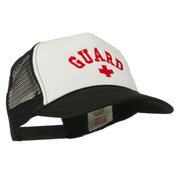 Life Guard Cross Embroidered Foam Mesh Back Cap