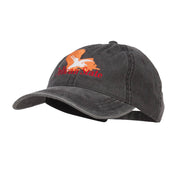 Louisiana Pelican State Embroidered Washed Cap