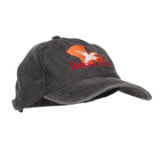 Louisiana Pelican State Embroidered Washed Cap