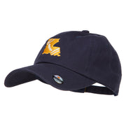 Louisiana Football State Map Embroidered Unstructured Cap