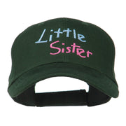 Youth Little Sister Embroidered Cotton Cap