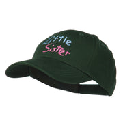 Youth Little Sister Embroidered Cotton Cap