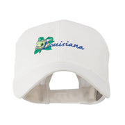 USA State Louisiana Southern Magnolia Embroidery Cap