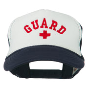 Life Guard Cross Embroidered Foam Mesh Back Cap