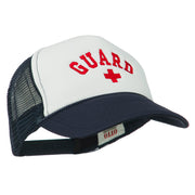 Life Guard Cross Embroidered Foam Mesh Back Cap