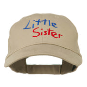 Youth Little Sister Embroidered Cotton Cap