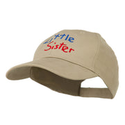 Youth Little Sister Embroidered Cotton Cap