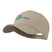 USA State Louisiana Southern Magnolia Embroidery Cap