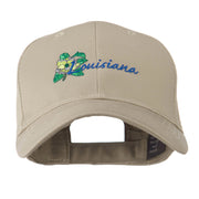 USA State Louisiana Southern Magnolia Embroidery Cap