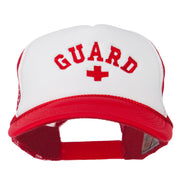 Life Guard Cross Embroidered Foam Mesh Back Cap